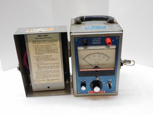 Associated Research Inc. 2201 Meg-Chek Megohmeter AC-DC Volts No Batteries