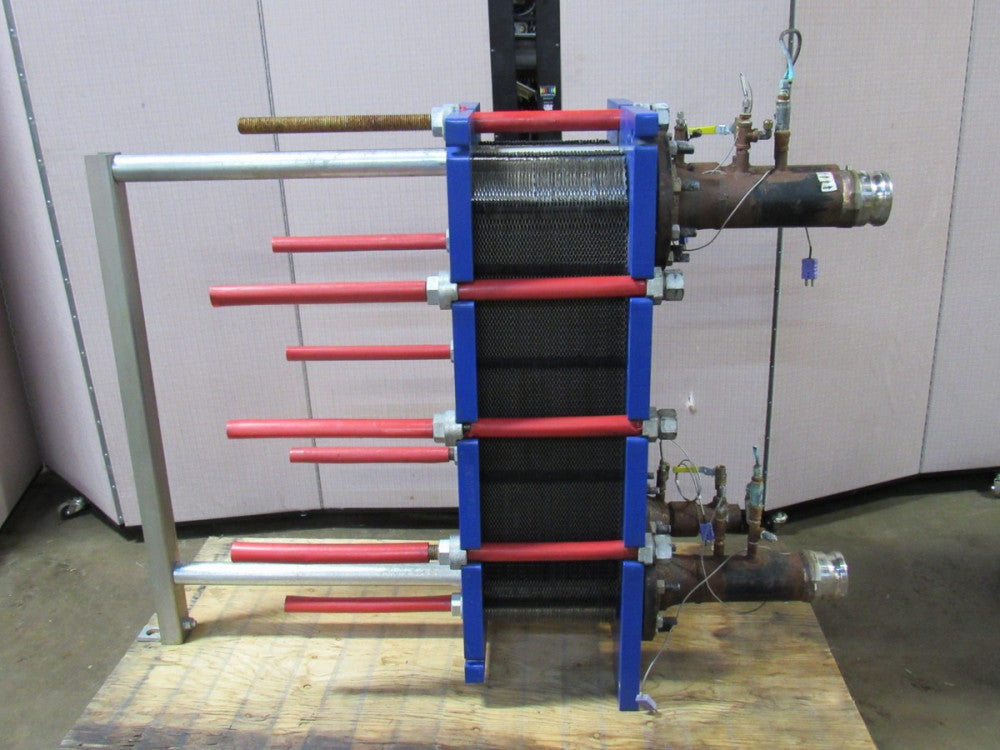 ALFA LAVAL PLATE HEAT EXCHANGER M10-BFG 84 PLATES 14-1/2"X35" 2014YR 214.4SQFT
