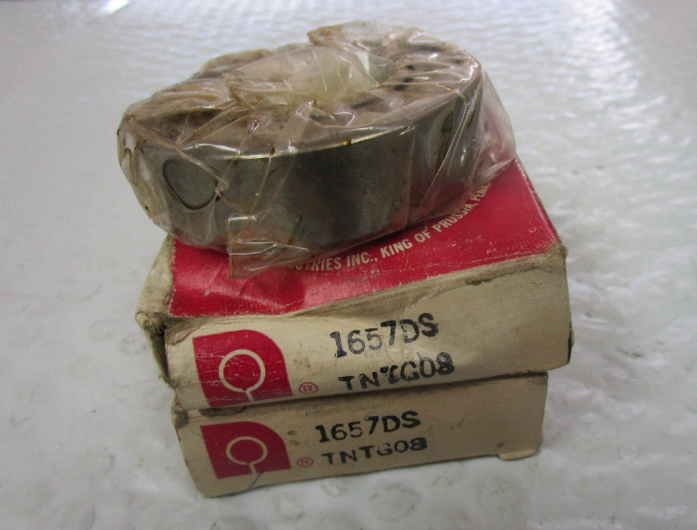 Lot Of 2 Nice 1657DS Single Row Radial Bearing