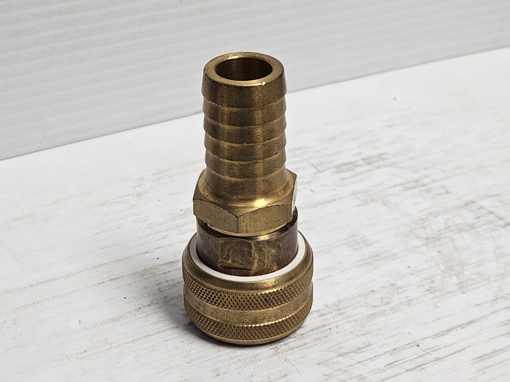 Foster Brass Quick Connect Hose Stem Socket Fm 7006 FM7006 1" ID Hose 3/4"Body