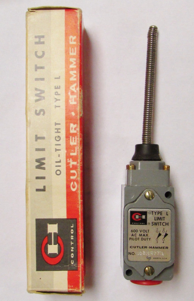 CUTLER HAMMER 10316H771A L 5-72 Wobble Stick Operated Limit Switch 10316H771A
