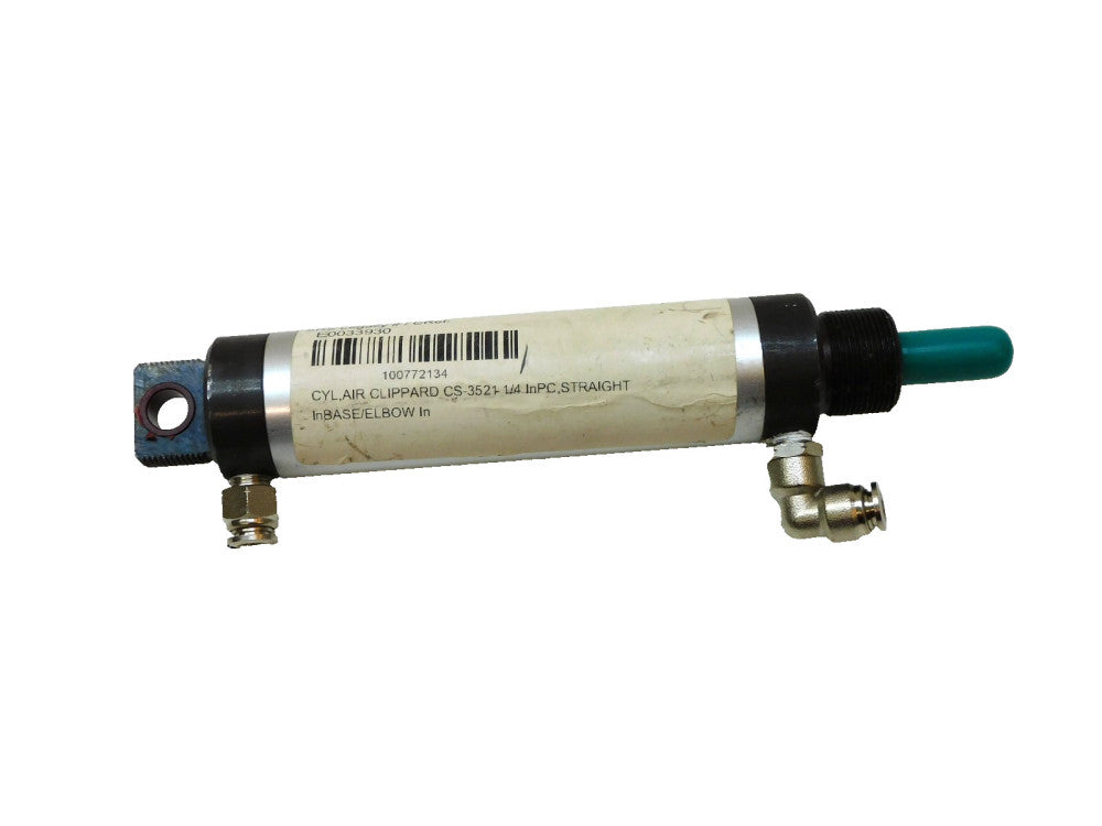 Clippard CS-3521 Air Cylinder 1/4" Pc Straight In Base /Elbow In E0033930