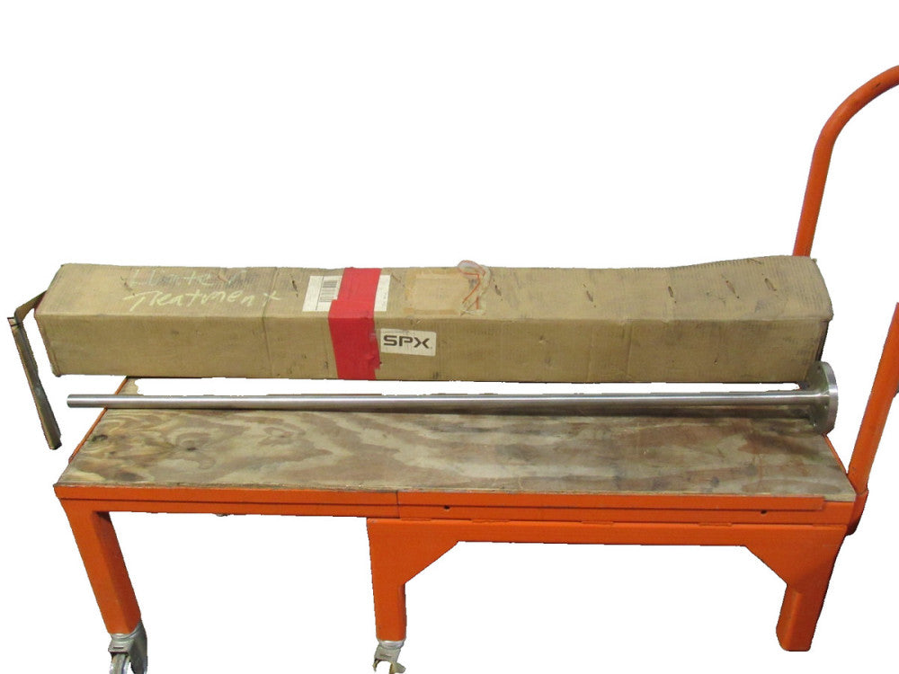 SPX SS Stainless 4 Bolt Flange Mixer Shaft 52-1/2"OAL 1"Rod Dia 4-3/4"Flange Dia