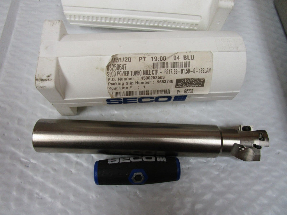 NEW SECO R217.69-01.50-0-18-3LAN INDEXABLE SQUARE SHOULDER END MILL