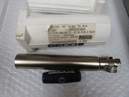 NEW SECO R217.69-01.50-0-18-3LAN INDEXABLE SQUARE SHOULDER END MILL