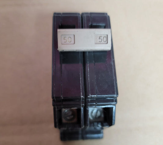 EATON CUTLER HAMMER CH250 2 Pole 50 AMP Type CH Circuit Breaker 