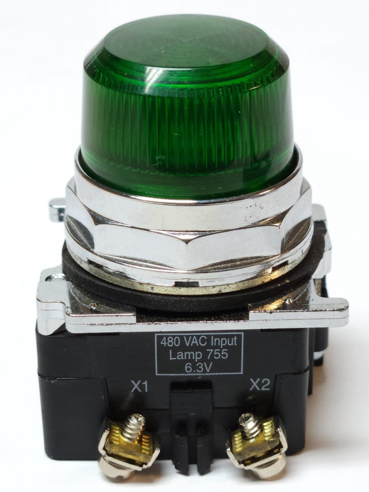 EATON CUTLER HAMMER 10250T GREEN 480VAC Input Illuminated Indicating Pilot Light
