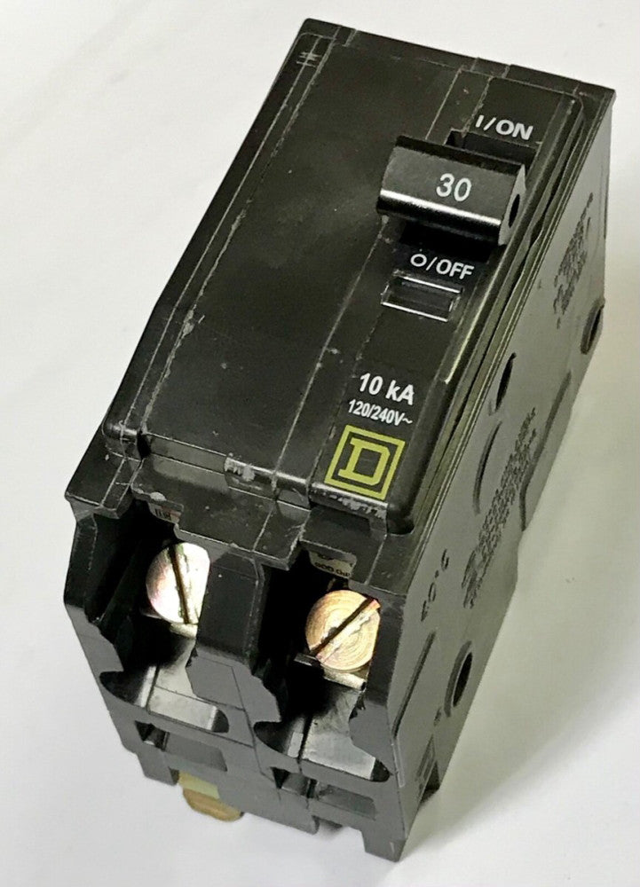 SQUARE D QOB230 2 Pole 30 AMP Bolt On Circuit Breaker Type QO 120/240 VAC 10,000