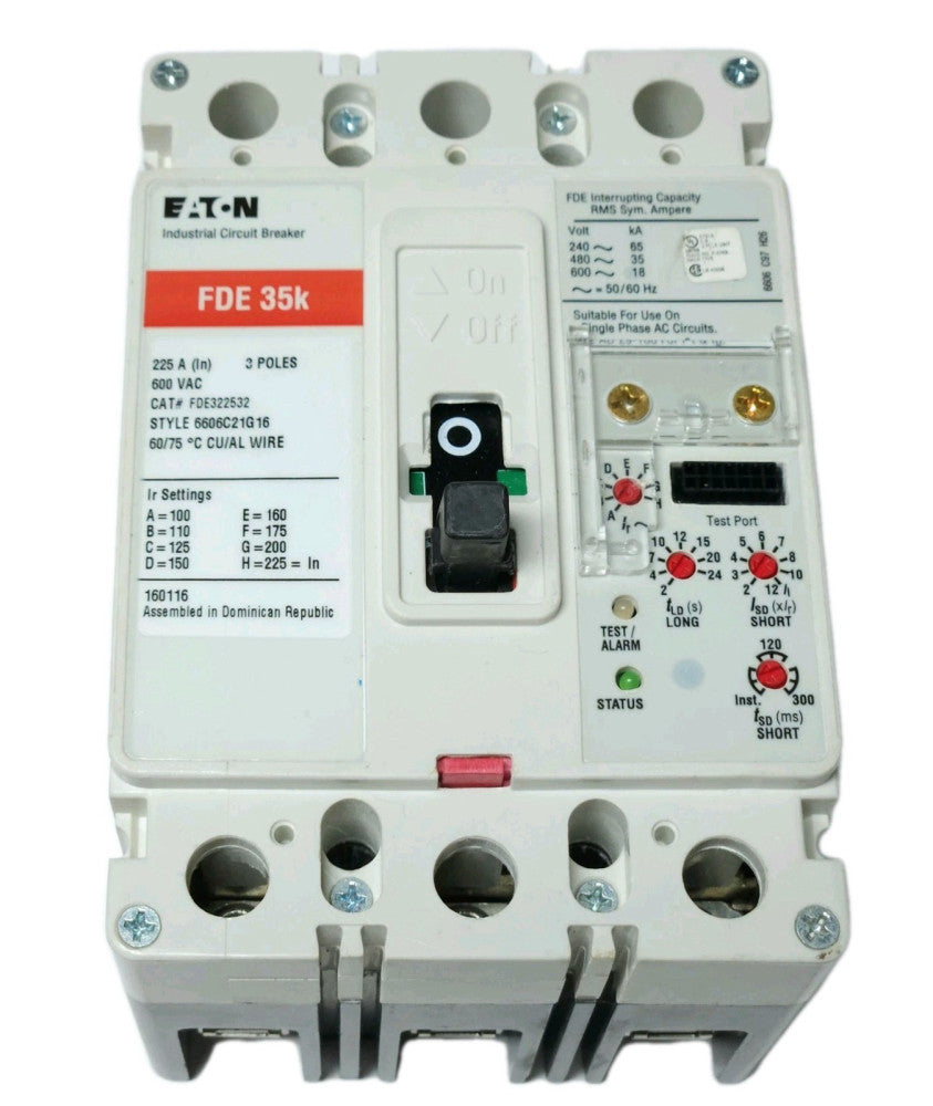 EATON CUTLER HAMMER FDE322532 3 Pole Type FDE 100-225 AMP Electronic LSI Circuit