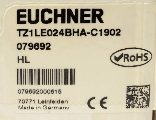 EUCHNER TZ1LEO24BHA C1902 Type TZ Safety Switch 079692 HL 230 VAC 24 VDC 4 AMP