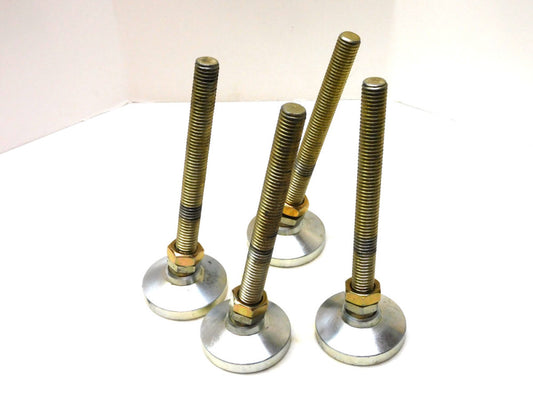 NO NAME MACHINE TABLE ADJUSTABLE FOOT LEG 5/8-11 THREAD 7-1/4"H 2-1/2"B Lot of 4
