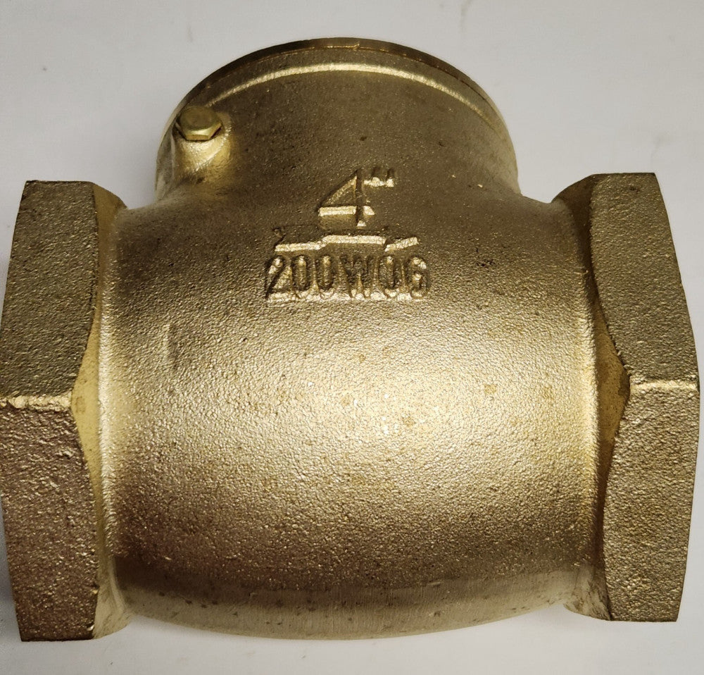 BMI 14312 BRASS Check Valve 4" 200 WOG 4 Inch IPS