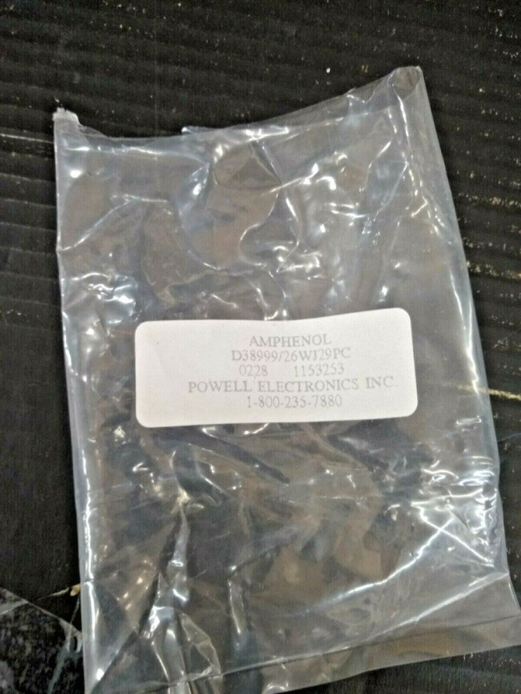 New, Amphenol, D38999/26WJ29PC, Circular MIL Spec Connector 29P SZ 25 CBL MNT