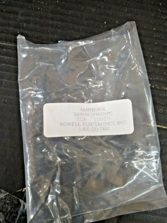 New, Amphenol, D38999/26WJ29PC, Circular MIL Spec Connector 29P SZ 25 CBL MNT