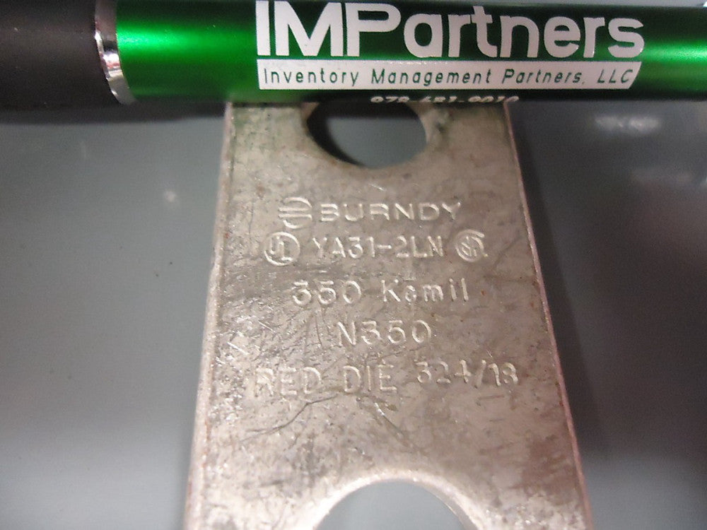 Burndy YA31-2LN 2-Hole 350 CU Lug. Brand New!