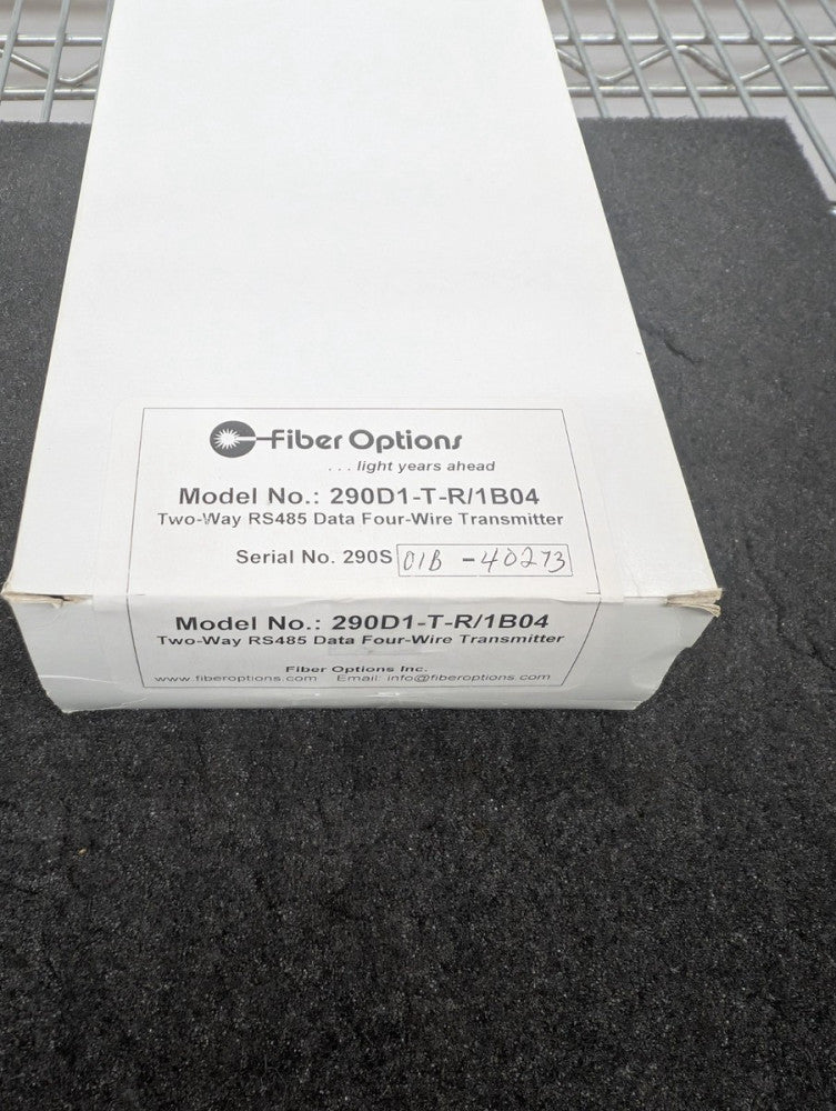 New, Fiber Options, 290D1-T-R/1B04, TWO-WAY RS485 DATA FOUR-WIRE TRANSMITTER