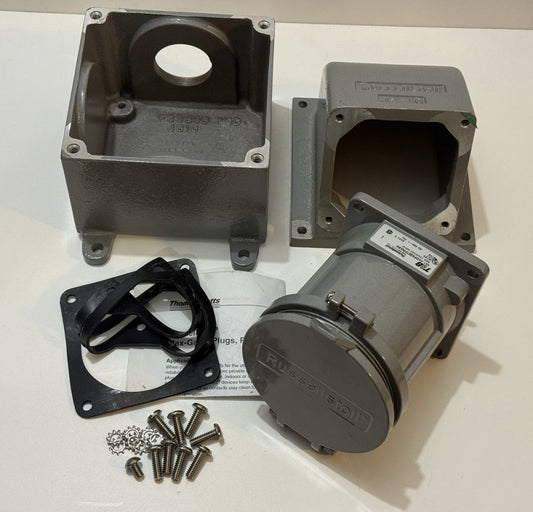 Thomas & Betts DF6307FRAB0 Russellstoll Female Receptacle 60A 125/250V - New