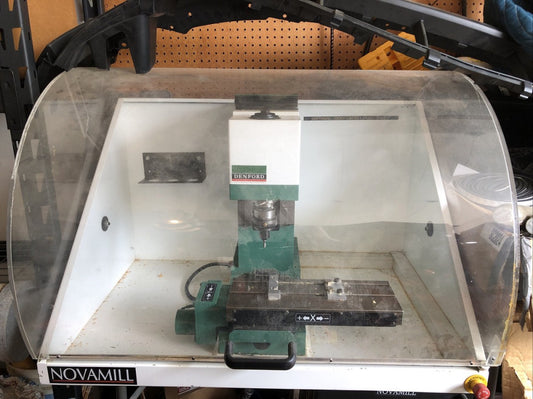 Denford Novamill 3 Axis CNC Vertical Milling Machine working