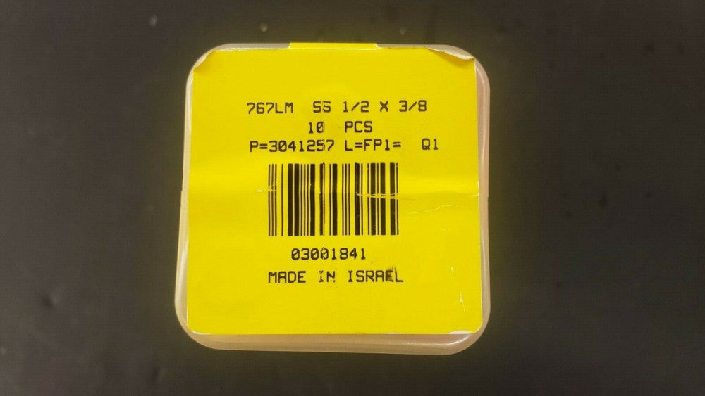 New, Ham-let, 767LM-SS-1/2X3/8, Reducing Port Connector - Sold as lot of 10pcs