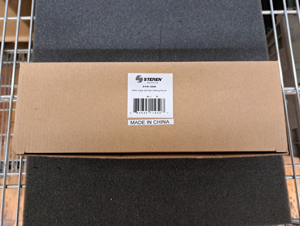New, Steren, 310-366, 66m-Type 50-Pair Wiring Block