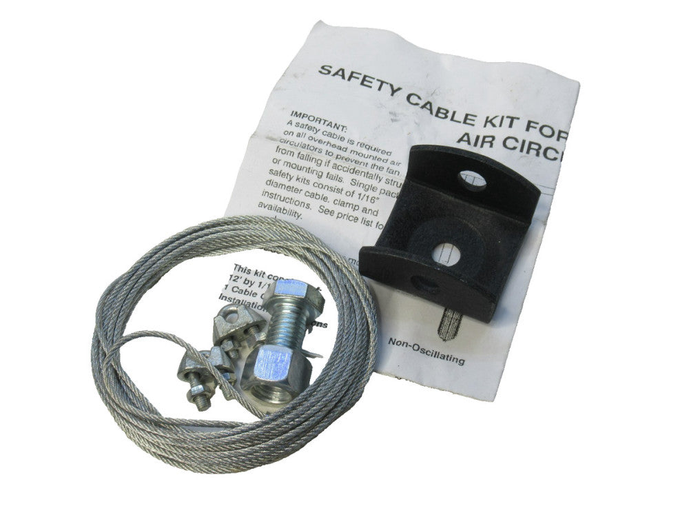 4744-3-01 Safety Cable Kit for Overhead Mounted Air Circulators (New)