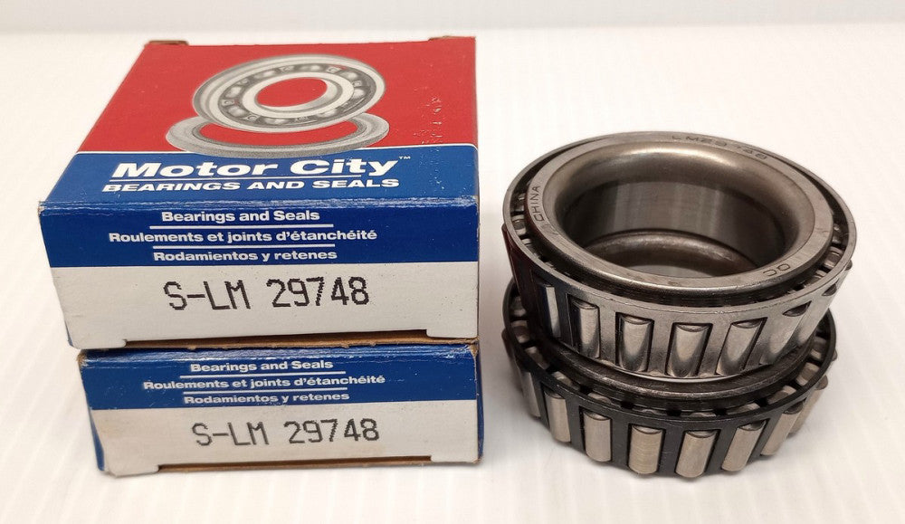 Motor City S-LM29748 Tapered Roller Bearing Cone SLM29748 (Pack Of 2)