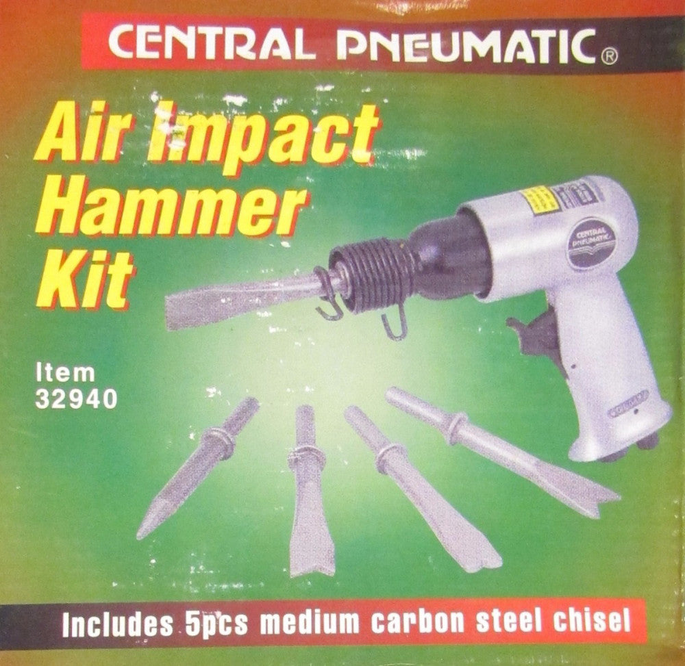 CENTRAL PNEUMATIC 32940 Air Impact 150MM Hammer Kit Airchisel
