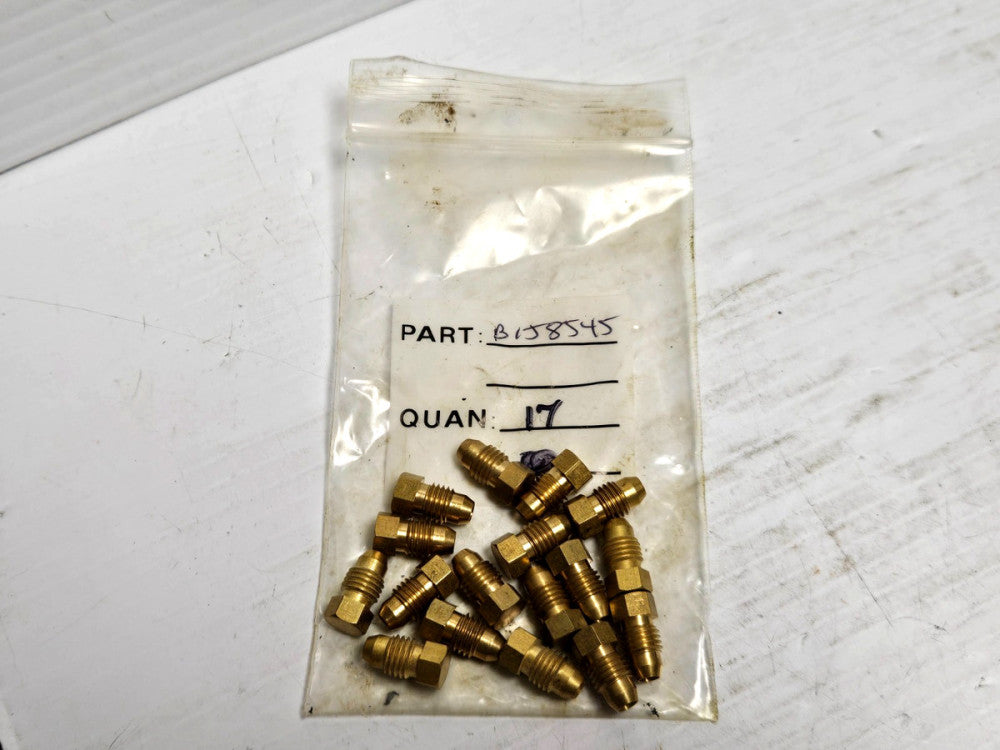 NEW LOT OF 17 NO NAME MALE BRASS COMPRESSION BUSHING FITTING B1J8545 5/16-24