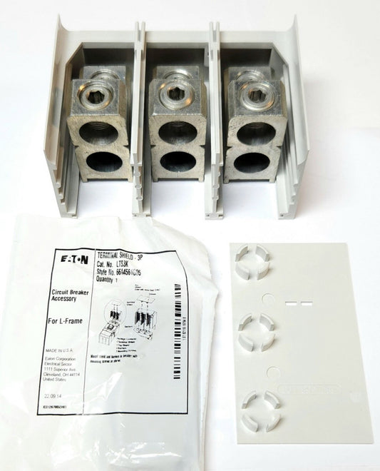 EATON CUTLER HAMMER 3TA632LK Lug Kit Lightly Used with New LTS3K Shield Kit