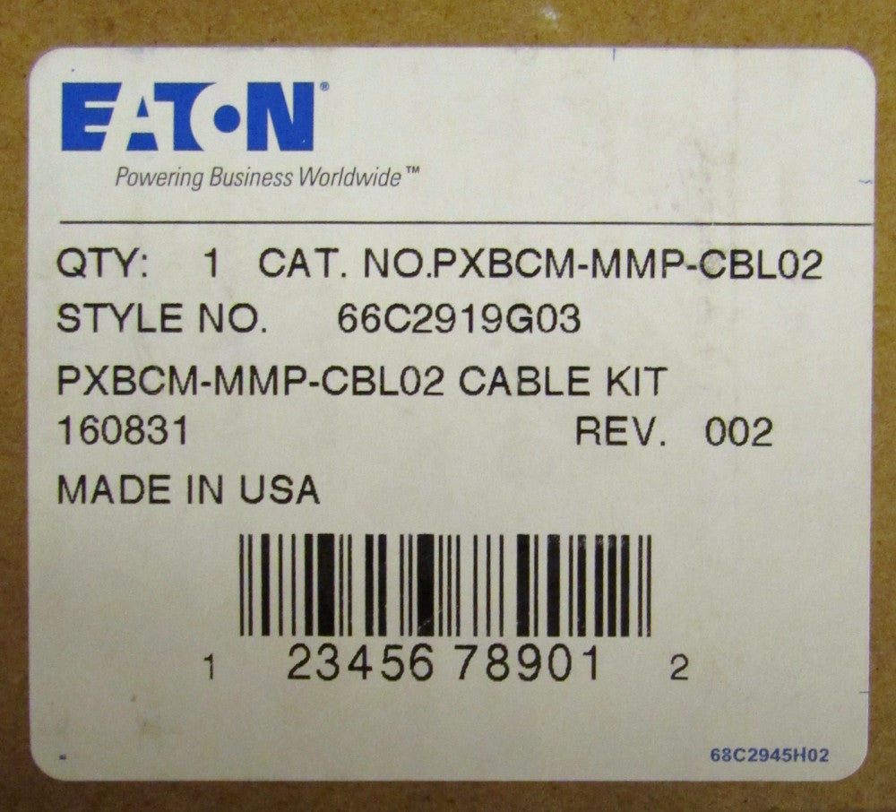 EATON CUTLER HAMMER PXBCM MMP CBL02 Meter Module Cable Extension Kit 66C2919G03