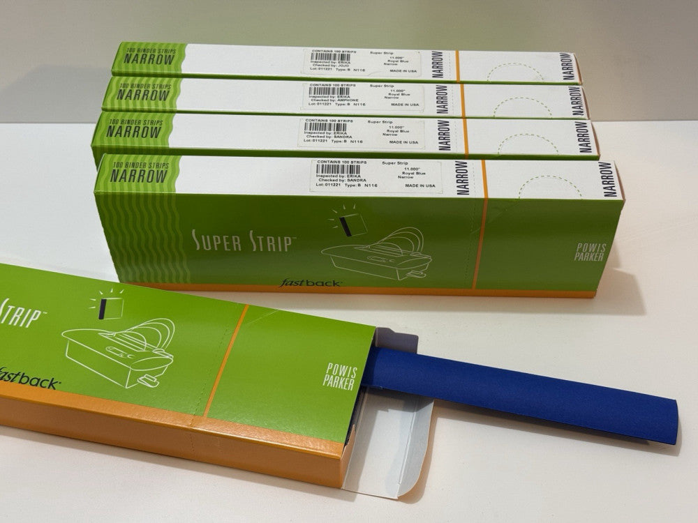 Lot of 5 - Powis Fastback 11" Royal Blue Narrow Super Strip N116 - 100 Per Box
