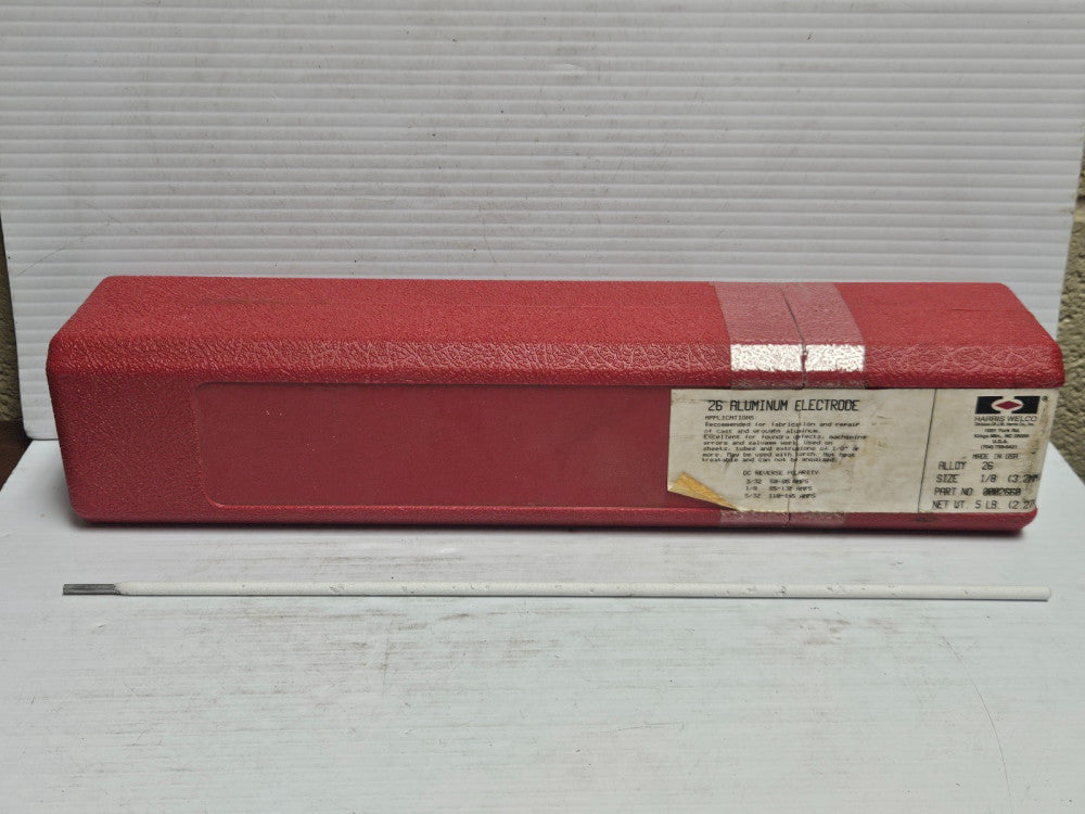 5LBS 175PCS HARRIS WELCO WELDING ELECTRODE ALLOY 26 0002660 1/8" DIA 13-3/4" L