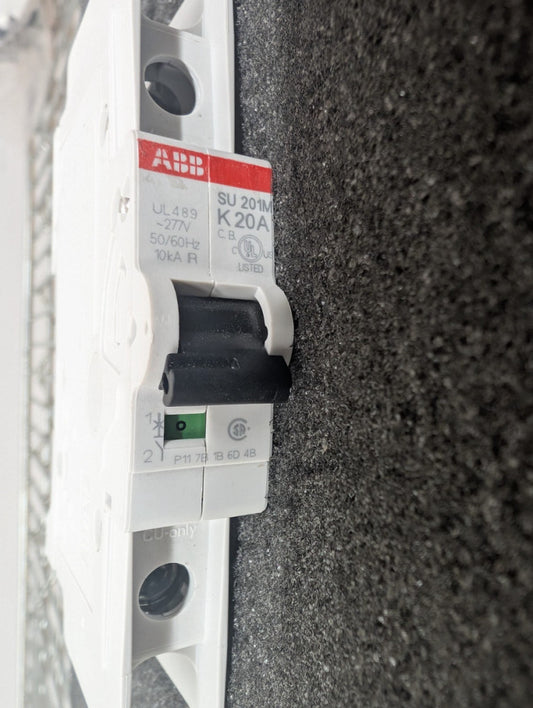 New, ABB, SU-201M-K20, Circuit Breaker Miniature 1Pole 20A