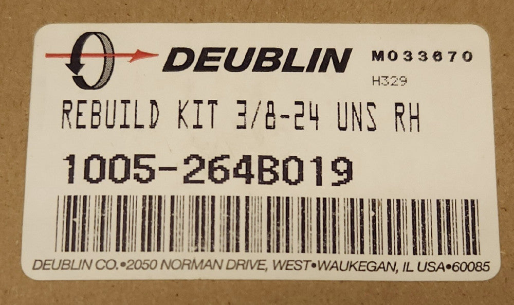 DEUBLIN 1005 264B019 Rebuild Kit Rotating Union 3/8-24 UNS RH