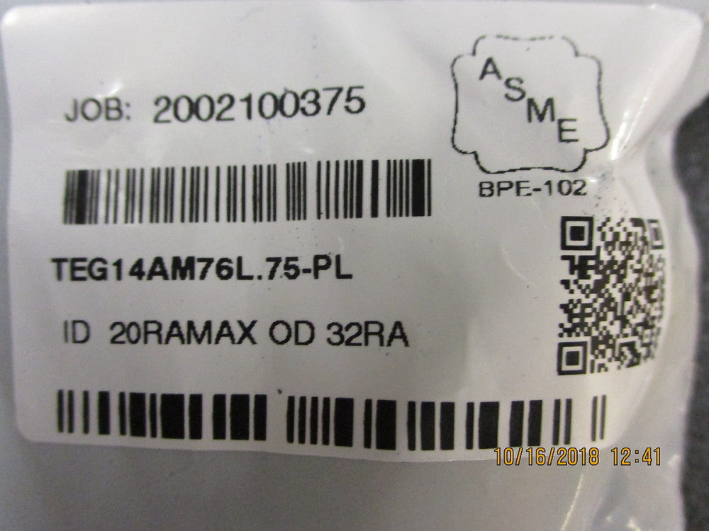 TEG14AM76L.75-PL Maxpure T316L Stainless Steel Ferrule BRAND NEW! LOT OF 4