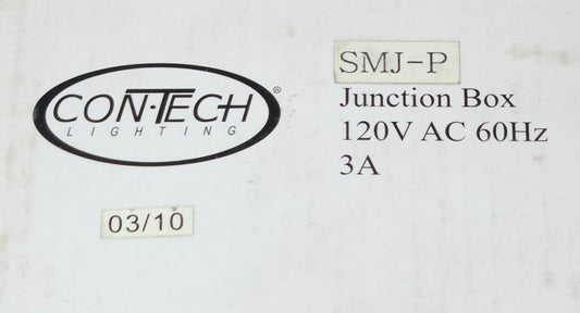 CONTECH CON-TECH SMJ-P 120 VAC 3 AMP Lighting Junction Box SMA C1