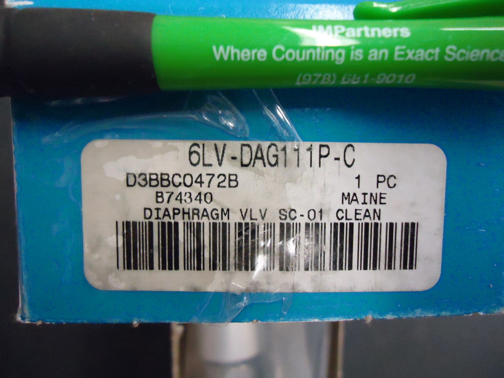 Swagelok 6LV-DAG111P-C 316L VAR High-Pressure Bellows-Sealed Valve, 1/4 in. New!