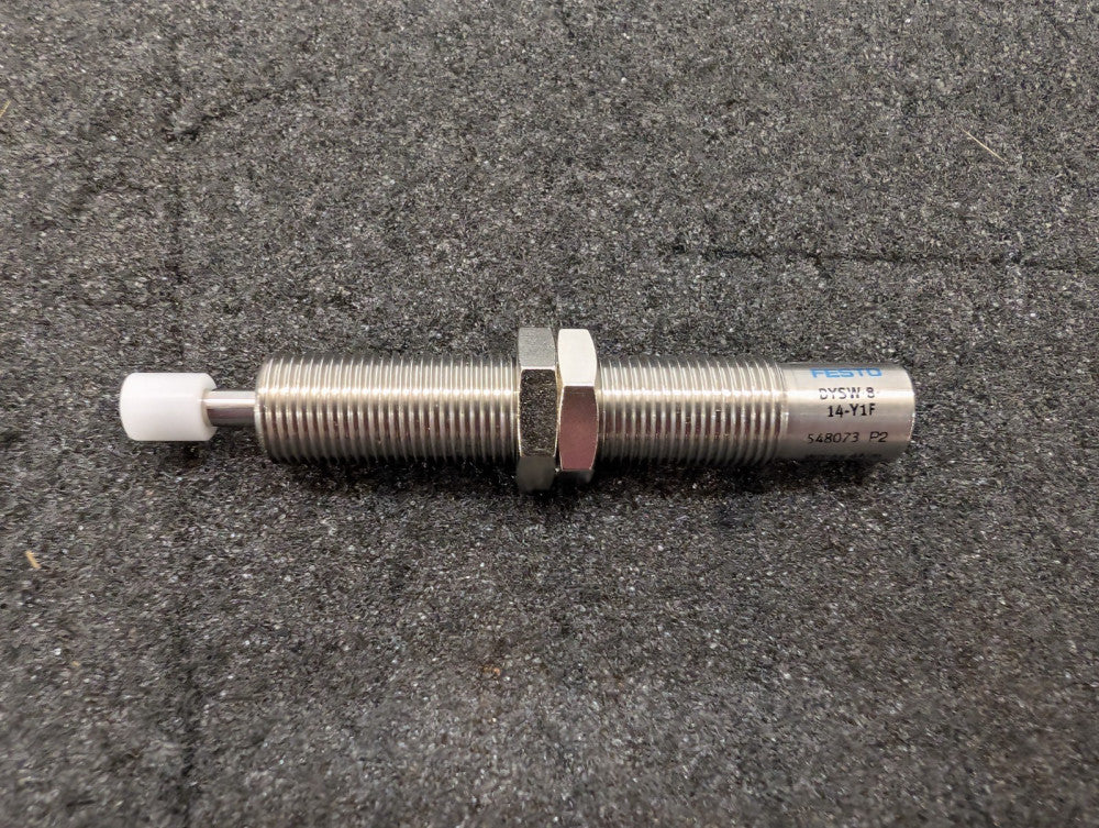 New, Festo, DYSW-8-14-Y1F, PNEUMATIC SHOCK ABSORBER, SIZE 8, 14MM STROKE