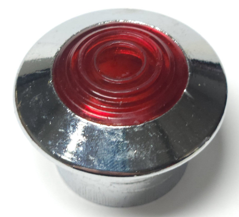 REES 41252 002 Red Illuminated Fresnel Heavy Duty Chrome Metal Push Pull CAP for