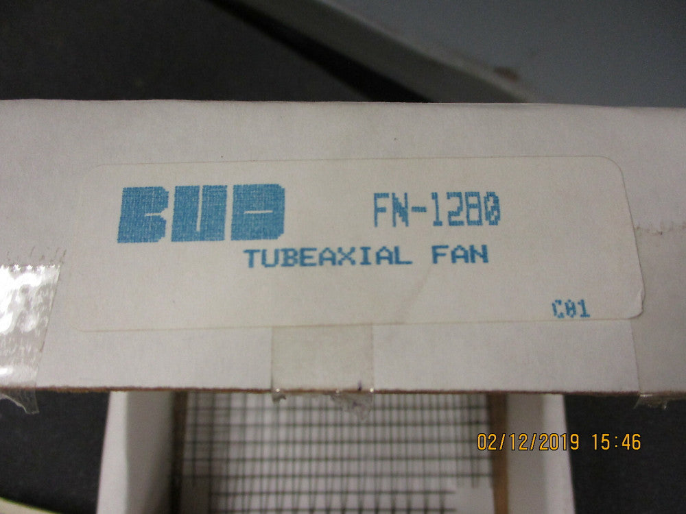 FN-1280 BUD Industries AXIAL FAN, 4.69 X 4.69 in. 115VAC, 210mA BRAND NEW!