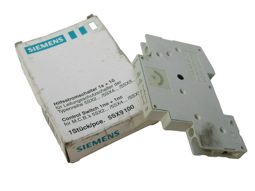 Siemens 5SX9100 6A/230V 1A/220V Contact Block (New)