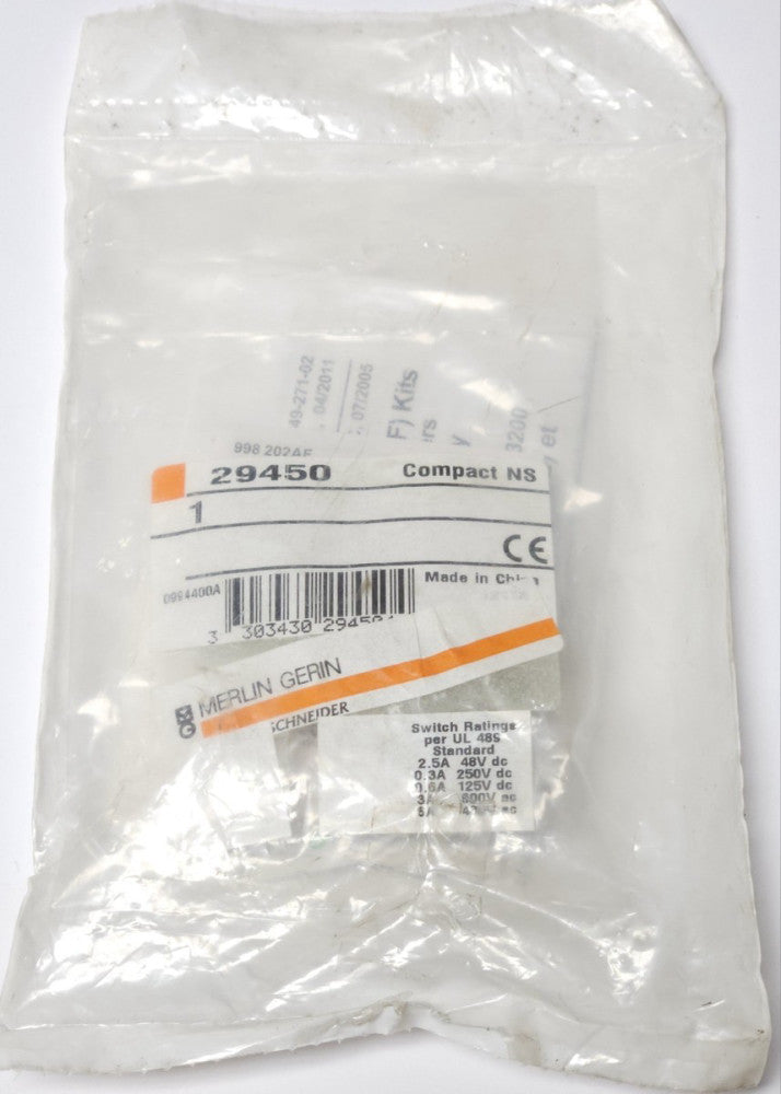 SEALED MERLIN GERIN 29450 Schneider Electric COMPACT NS Circuit Breaker Auxiliar