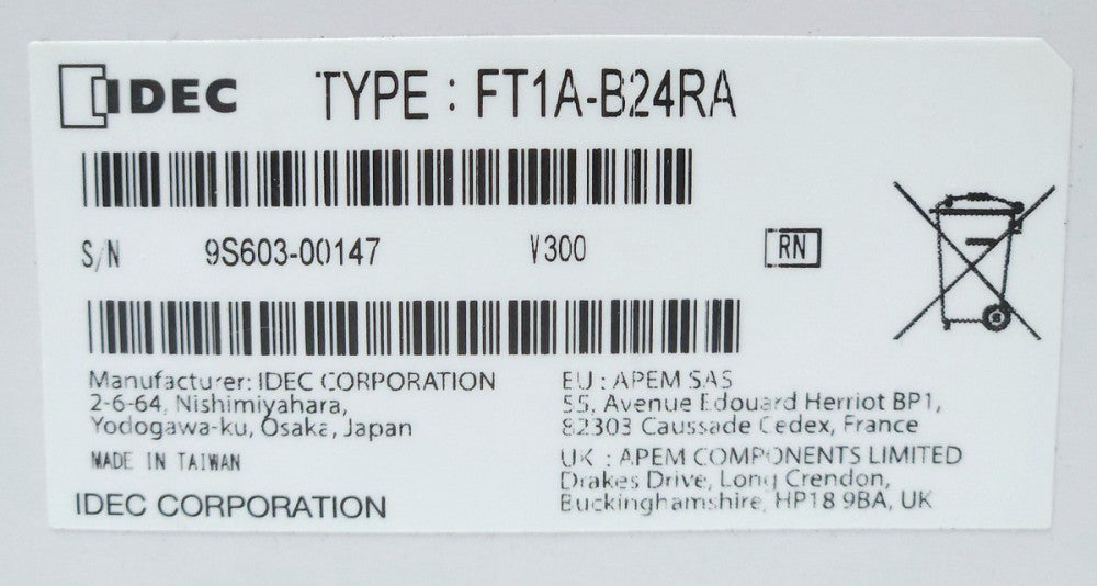 IDEC FT1A B24RA AMART AXIS Ethernet PLC Control Module 24 VDC