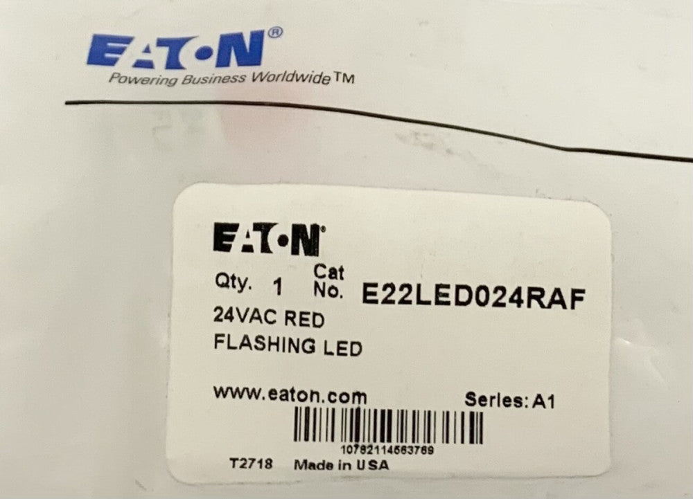 EATON CUTLER HAMMER E22LED024RAF 24 VAC RED Flashing LED Lamp Bulb 