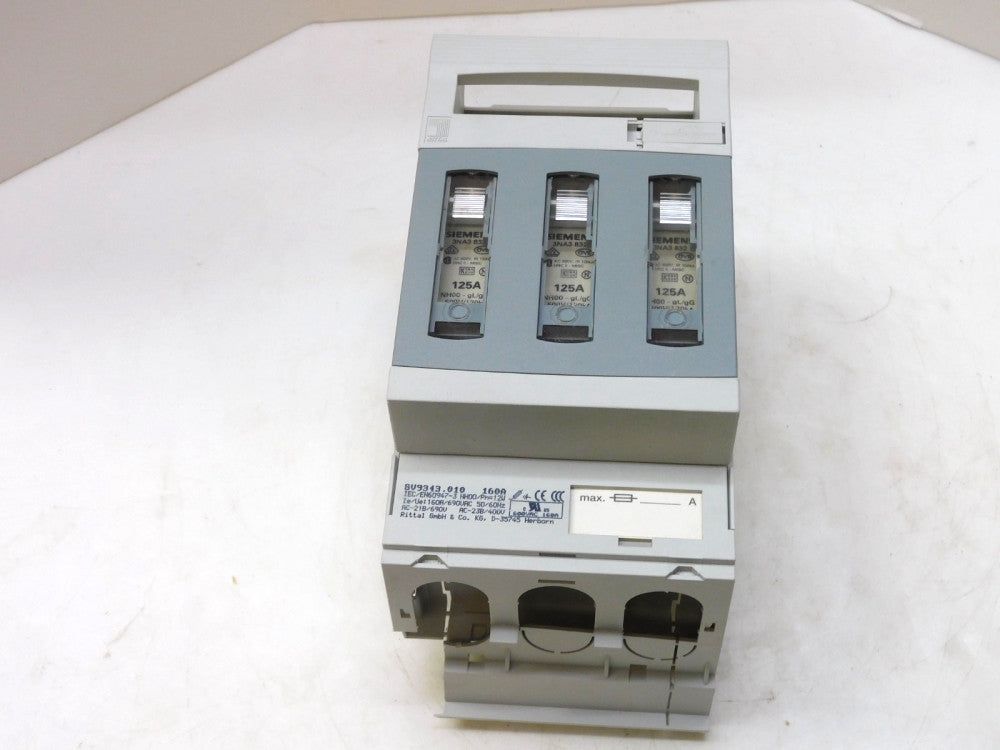 RITTAL SV9343.010 FUSE SWITCH DISCONNECTOR 160A 690VAC 50/60Hz