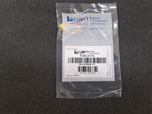 New, L-Com, FOA-311A, FIBER ADAPTER, ST/FC RECT BODY CERAMIC, Sold in lots of 2