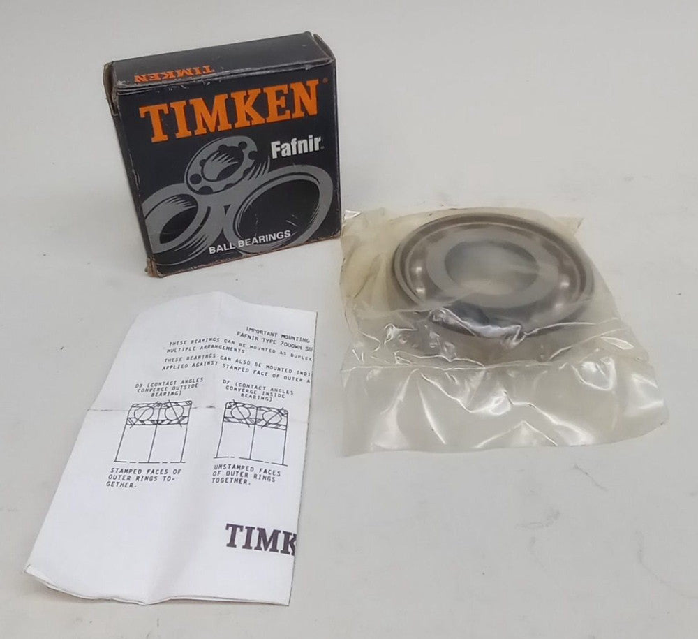 Timken 7306WN SU C1 Angular Contact Ball Bearing 30X70X0.7480in 7306WN-SU-C1
