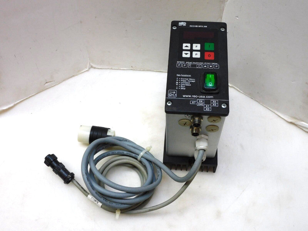 REO Frequency Converter REOVIB MFS 268 110/240V #3 Gives Error PER Upon Power Up