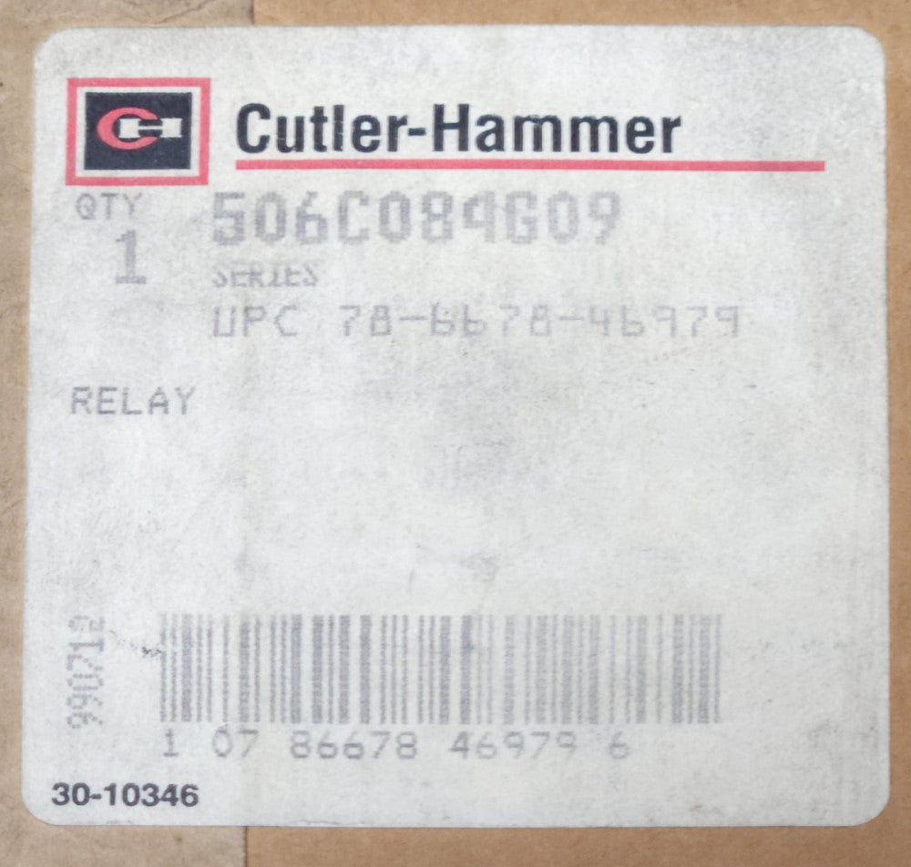 EATON CUTLER HAMMER 506C084G09 Under Voltage Sensing Solid State Relay 70-120VAC