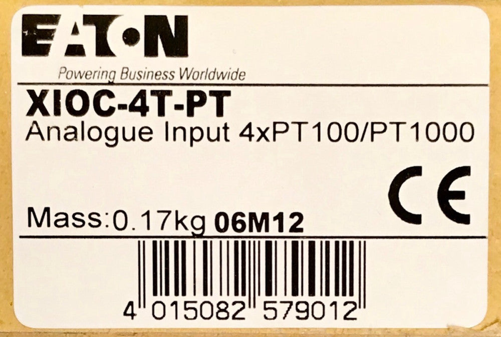 EATON XIOC 4T PT 4XPT100 PT1000 Analogue Input Module Analog RTD